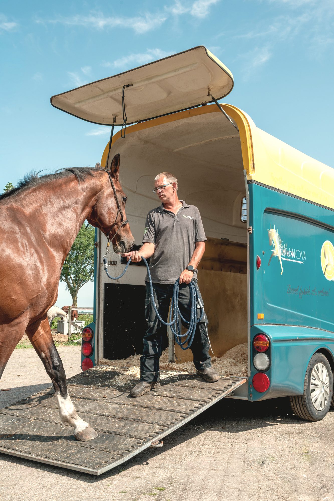 Trailerlaad training op locatie bij Equinova